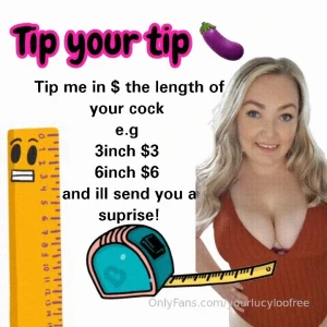 Tip your tip tip me in the size of your cock and i will send you a part 1