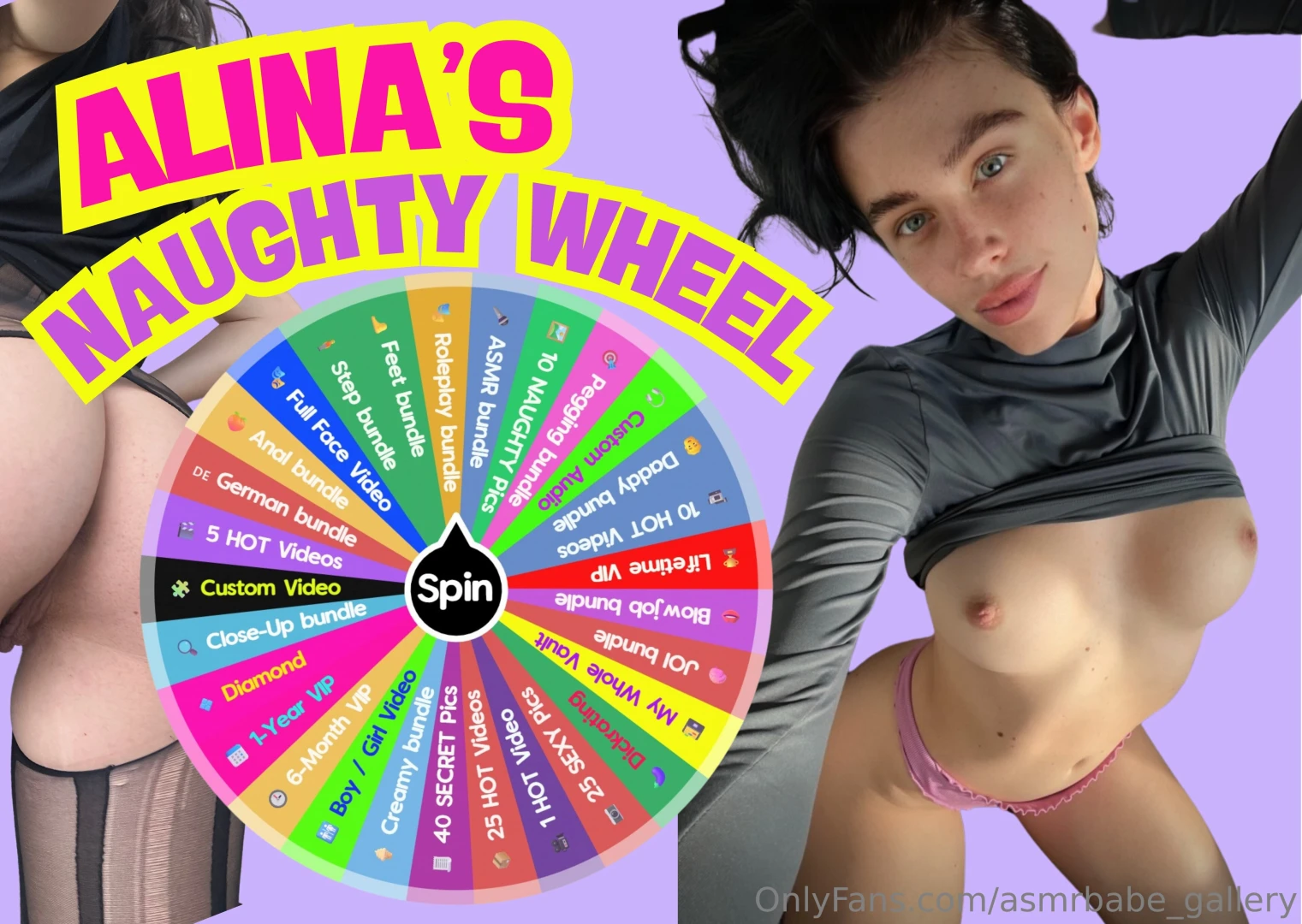 The lucky wheel is back alina s naughty edition event has end spin for 