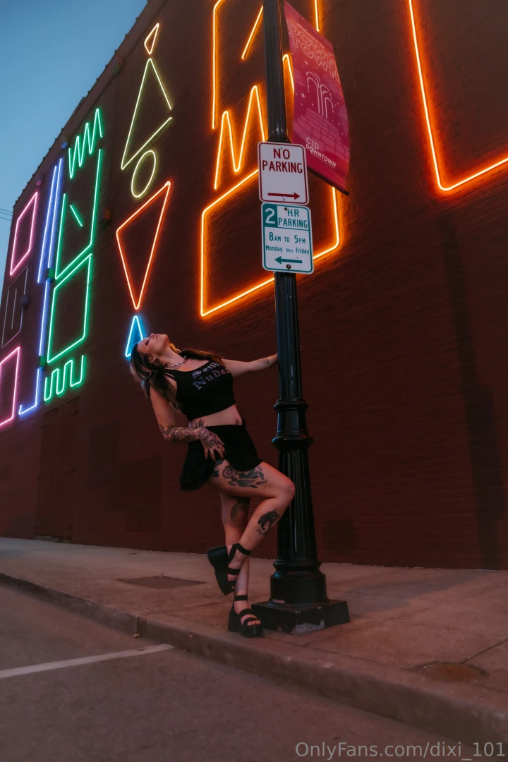 You can find me under the neon moon 