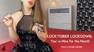 Locktober chastity lockdown you are mine for the month get ready for a