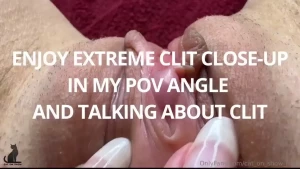 Extreme closeup clit - angle 1 - my pov this is part 1 of a custom