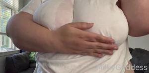 Woke up with a leaky wet milky patch i decided to make it a whole wet