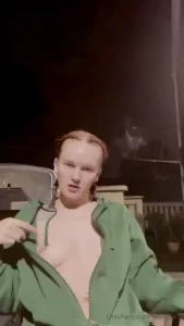 I have a fantasy of getting caught smoking out on my deck playing with