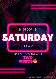 Big sale saturday two of the filthiest videos for the price of one and