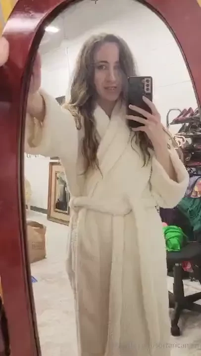 A private moment between shots 