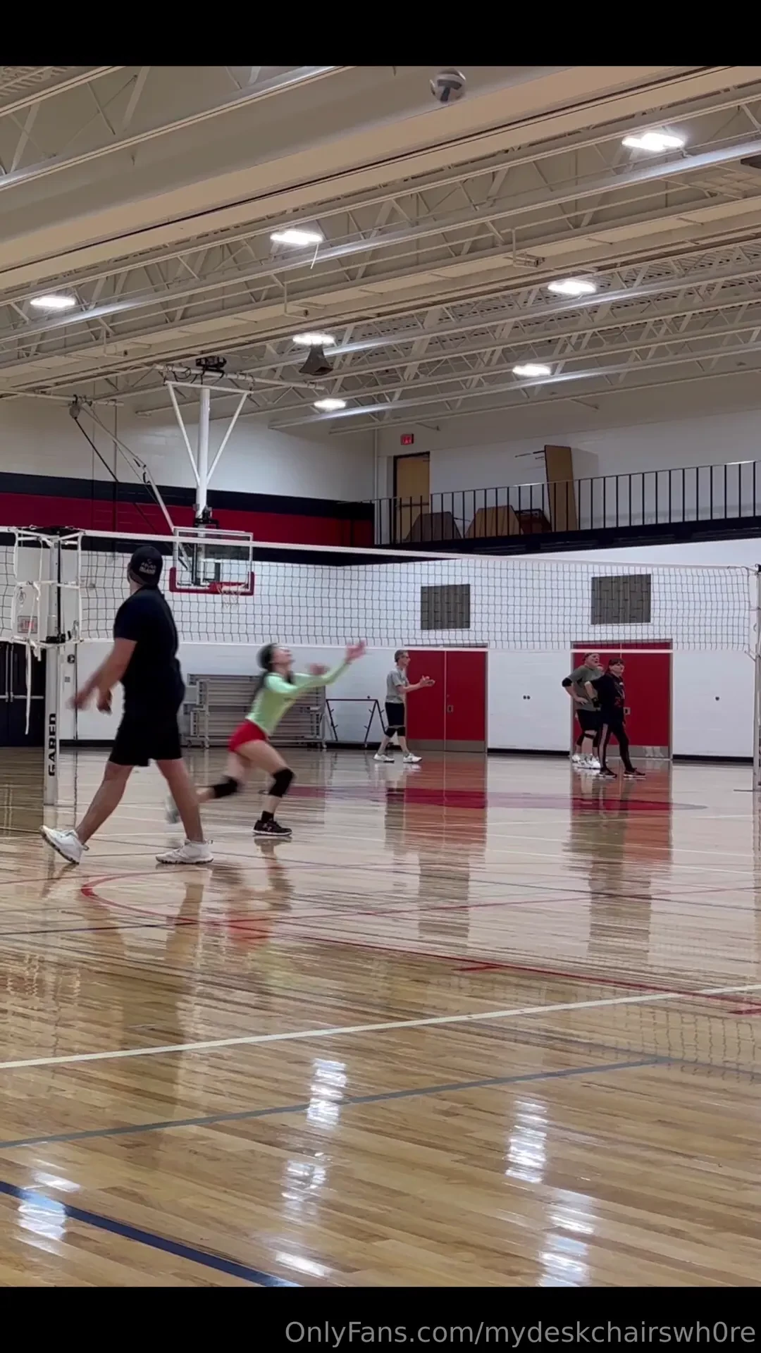 An epic volleyball save from yours truly 
