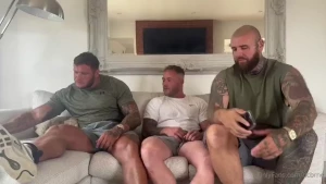 Just the boys getting together to release some stress i was dripping