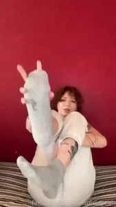 I like to sniff them only after i wear them for a few days socks