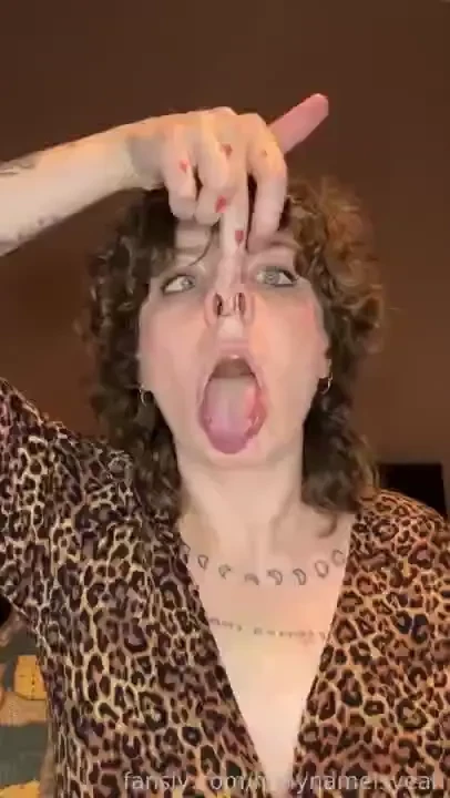 Nose lovers are here ahegao nose spit drool saliva spitfetish drooling 