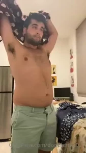Just trying on a couple of old shirts and chugging milk quick thank