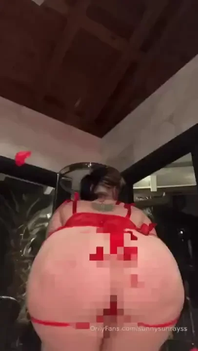 Slow-motion rose whipped twerk getting my fat ass whipped by roses and 