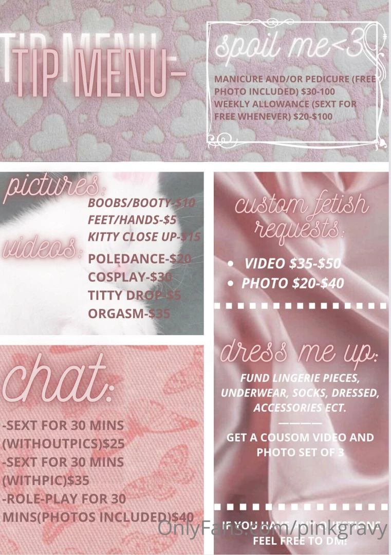 Tip menu if you have any questions please feel free to ask i answer 