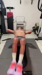 Naked workout session click to unlock