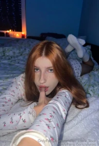 Free subscription today only this fiery redhead in a flirty skirt is part 65