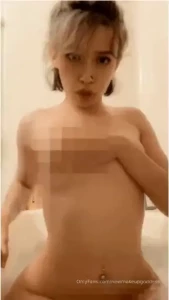 Vibing naked in my bath fully nude just vibing to music while i was