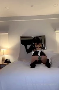 Maid house cleaning service set heyyyy staring at your maid while she