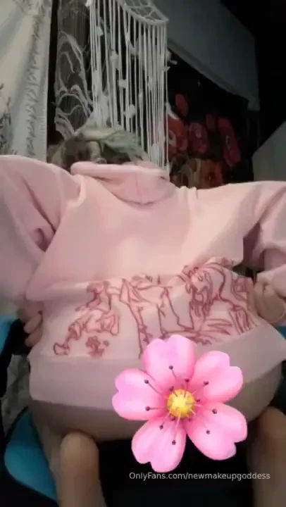 Only wearing a thin thong under my pink hoodie in case you were 