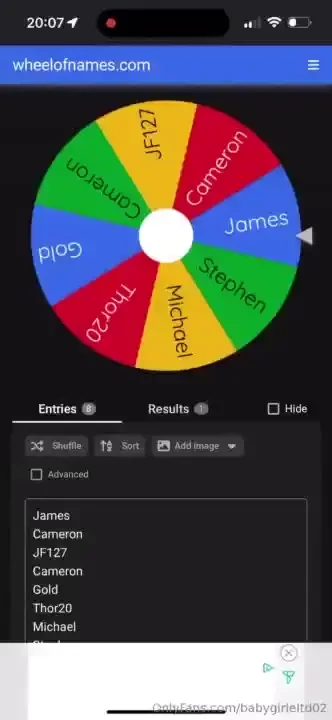 Congratulations cameron i will message you shortly on your choice of 