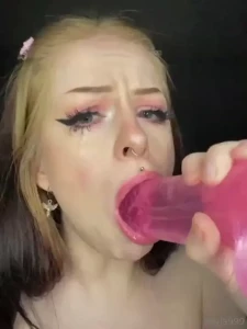 Wish this was your cock i was gagging on daddy part 2