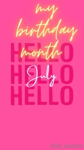 Tip me under this post to wish me happy birthday all is appreciated