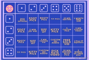 How about a game of dirty dice tip 5 for 1 dice or 7 for two we can