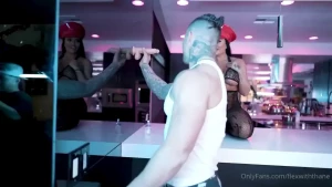 Stuffed in the kitchen she was having fun with her 8 dildo at the