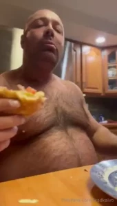 Shaved and hungry keep feeding me boys gainer gut musclebear