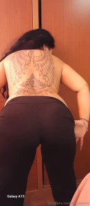 A back as beautifully tattooed as it is sexy