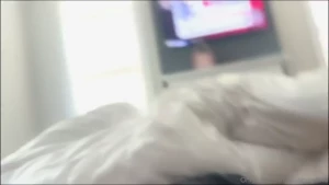 It was his birthday this is birthday morning pupper style hehe would u