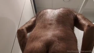 Me after shower and drying my hairy body