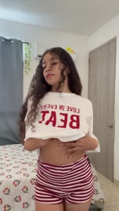 I love not wearing a bra having my tits out is the best