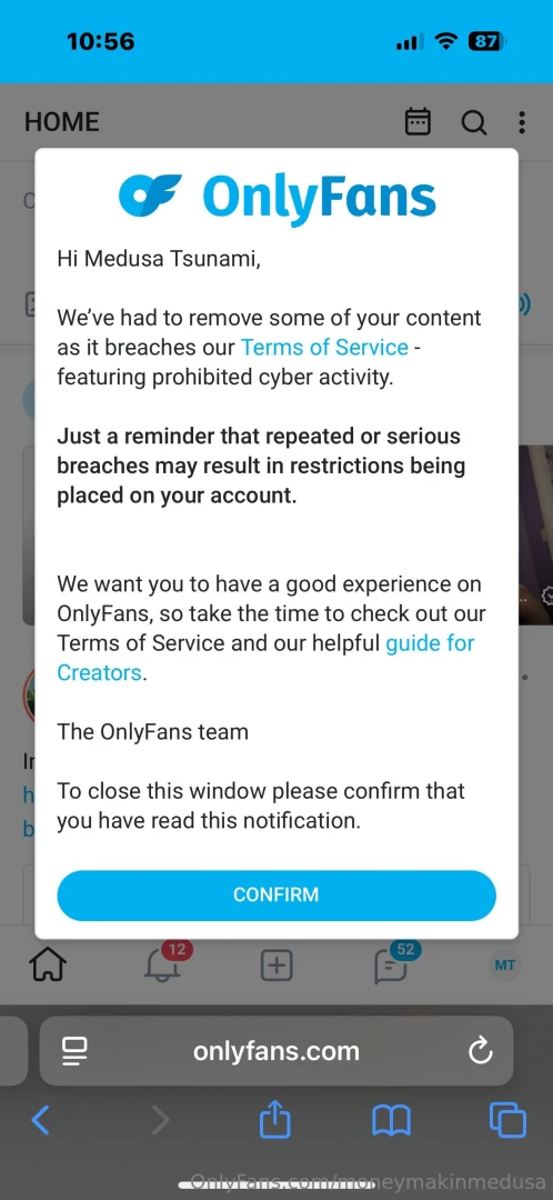 I m deleting onlyfans because they re trying to tell me i can t sell 