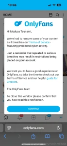 I m deleting onlyfans because they re trying to tell me i can t sell