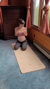 Getting off after getting distracted from my morning stretches just