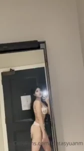 Feeling good being naughty this sexy purple lingerie can t even cover part 4