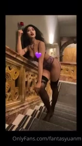 Feeling good being naughty this sexy purple lingerie can t even cover part 5