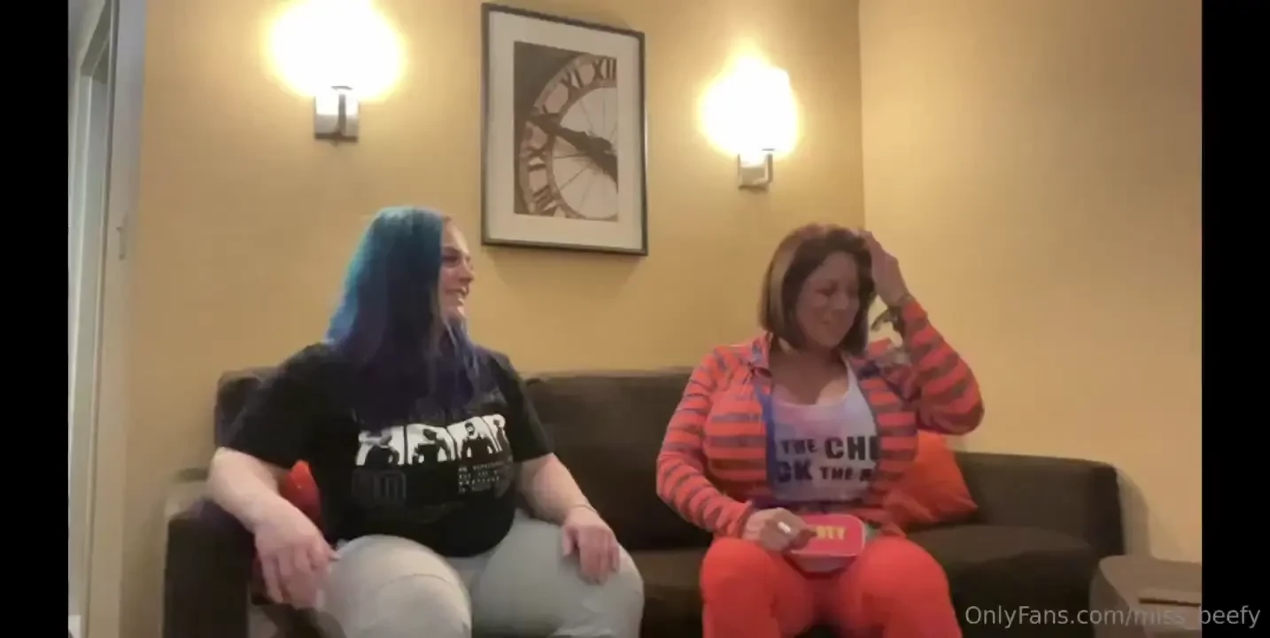Did a full interview with juggsnmugs and went topless comparing boobs 