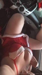 Come fuck santa s little helper in the car part 1