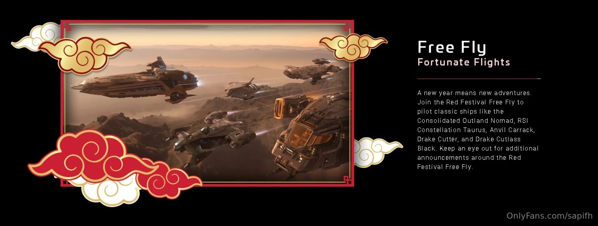 We have free-flight event in star citizen again for everyone who wanna 