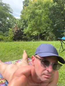Naked sunbathing at a gay camp part 1