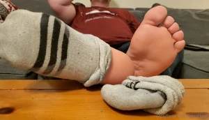 When taking off your socks hits just right