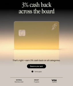 3 cash back across the board https robinhood com creditcard