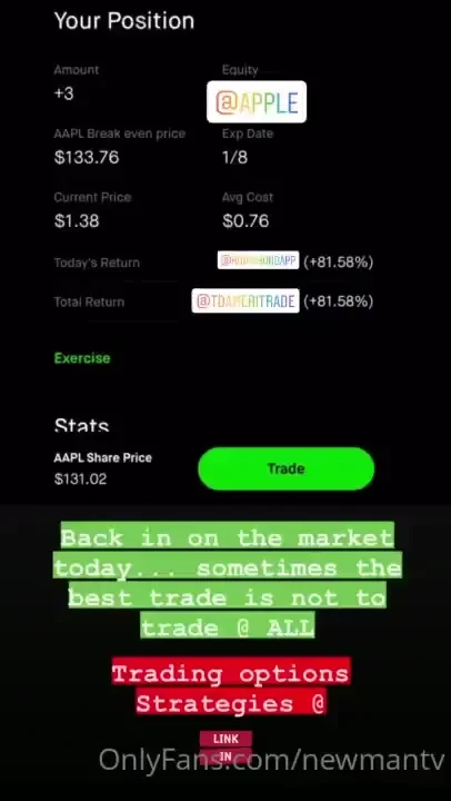 Aapl calls always go with your gut feeling sometimes the best trade is 