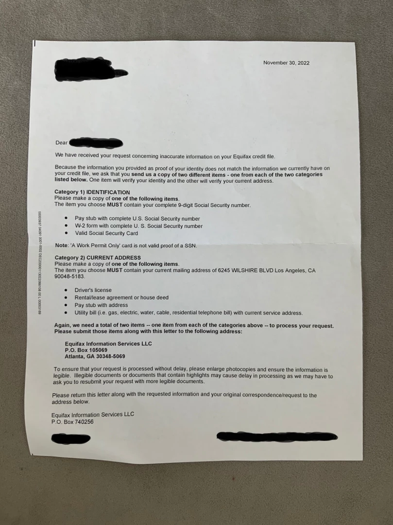 Previous post shows you the letter i used to get old addresses deleted part 1 
