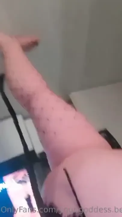 A casual afternoon stretching tears my fishnet up 