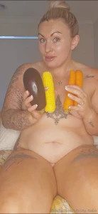 Playing with different vegetables and comparing which is better