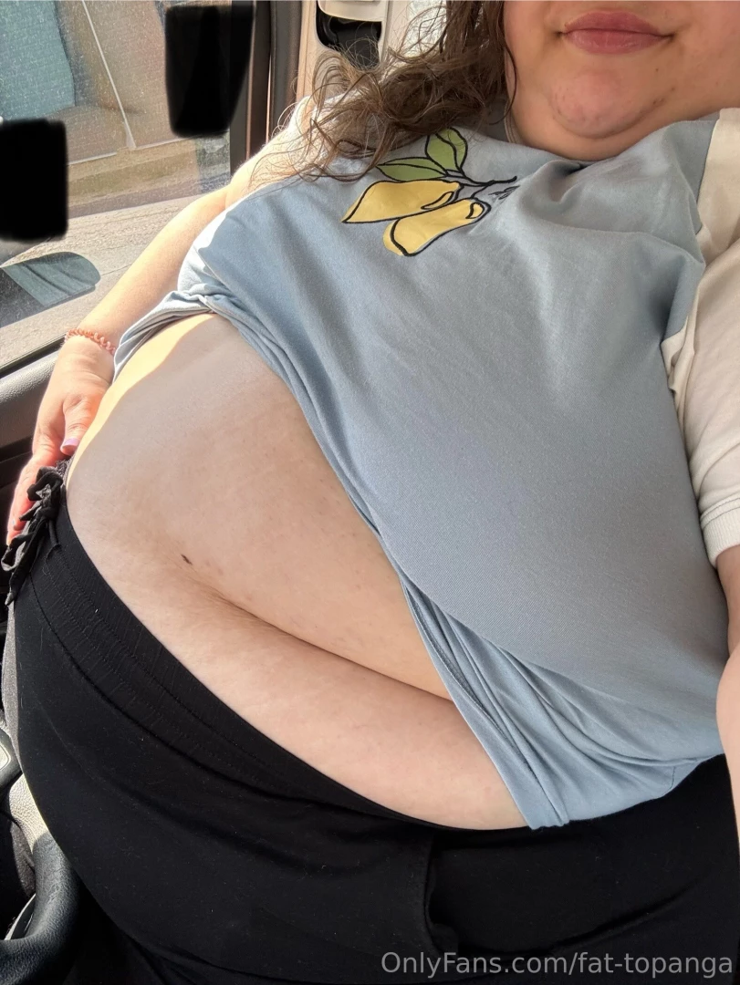 Cute n squished in my car also some tasty donuts i got this weekend 