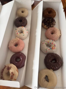 Cute n squished in my car also some tasty donuts i got this weekend part 1