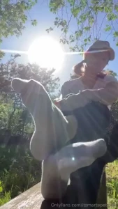 Full video with my sunny naked soles imagine how cool it is to smell