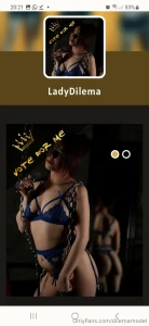 Hello babes can you please go vote for me would really appreciate it